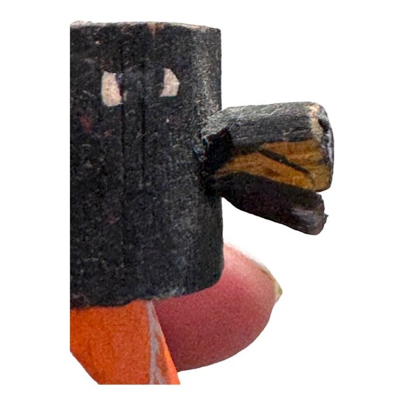 Vintage Hopi Kachina Doll Mini 4" Wooden Black Red Route 55 Tribal Painted READ - Picture 4 of 8